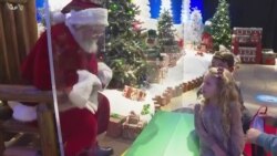 商场避免乐极生悲 圣诞老人也须防疫 商场避免乐极生悲 圣诞老人也须防疫