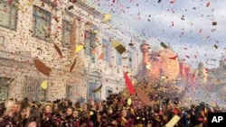 纽约市举行梅西百货感恩节大游行。(2019年11月28日)