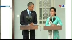 Tổng thống Obama gặp gỡ lãnh tụ dân chủ Aung San Suu Kyi Tổng thống Obama gặp gỡ lãnh tụ dân chủ Aung San Suu Kyi