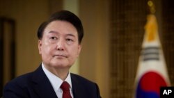 资料照片:韩国总统府2024年2月7日发布的总统尹锡悦的照片。(美联社照片)