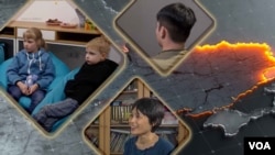 乌克兰非政府组织协助战争中儿童(左);在乌克兰外籍军团里的华人士兵Chang (右上);在波兰协助乌克兰人的志愿者索菲(右下)