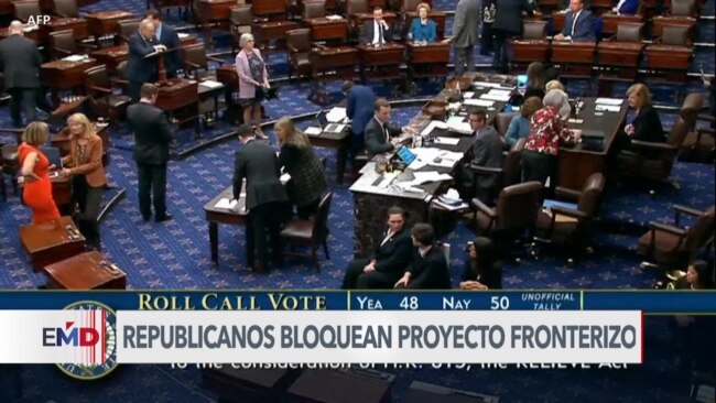 Senadores republicanos bloquean proyecto bipartidista de seguridad fronteriza