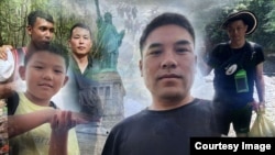 多数中国人历经艰辛走新润美安顿在洛杉矶和纽约。(美国之音/章真合成)