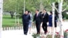 Pemimpin Korea Utara Kim Jong Un berjalan bersama Presiden China Xi Jinping selama kunjungan Xi di Pyongyang, Korea Utara, dalam foto yang dirilis oleh Kantor Berita Pusat Korea Utara (KCNA) 21 Juni 2019. (KCNA via REUTERS)