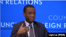 2024年2月23日,美国财政部副部长沃利·阿德耶莫(Wally Adeyemo)在外交关系协会就美国对俄罗斯施加新制裁发表讲话。