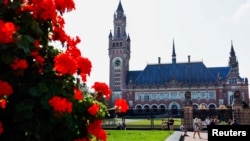 资料照:图为2023年8月22日在荷兰海牙的国际法院(ICJ)。(路透社)