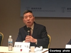 台湾国防安全研究院战略与资源研究所所长苏紫云。(资料照)