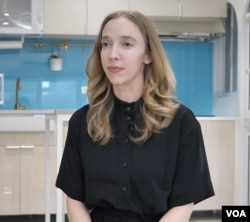 位于台北的美国政治网媒《Axios》中国记者贝书颖(Bethany Allen)(美国之音)