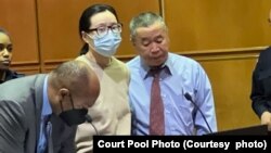 张晓宁,杀害八九天安门学生领袖、纽约移民律师李进进的凶嫌,2月8日在纽约皇后区最高法院出庭。(法院Pool照片)