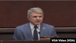 2023年2月28日,美国国会众议院外交事务委员会的主席、来自德克萨斯州的共和党联邦众议员麦克尔·麦考尔在“应对中共进攻性行为的世代挑战”的听证会上发表讲话。(视频截图)