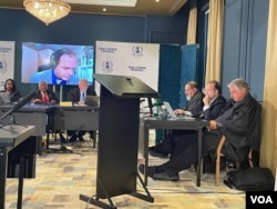 海牙世界公民法院公审习近平,视讯作证(2) (盛雪提供)