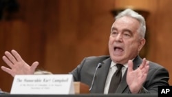 资料图片:库尔特·坎贝尔(Kurt Campbell)在确认担任副国务卿的提名确认听证会上作证。(2023年12月7日)