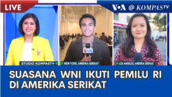 Laporan VOA untuk Kompas Pagi - Kompas TV: Suasana WNI Ikuti Pemilu RI di Amerika Serikat Laporan VOA untuk Kompas Pagi - Kompas TV: Suasana WNI Ikuti Pemilu RI di Amerika Serikat