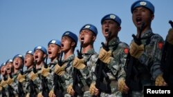 Parade militer China di Beijing (foto: dok).