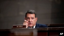 国会众议员马克·格林(Mark Green)2023年3月8日在国会的一场听证会上。(美联社照片)