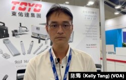 台湾东佑达公司业务经理李其颖。(陈筠摄)