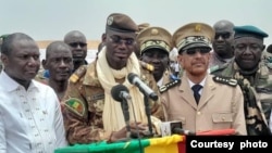 资料照片:马里国防部长卡马拉在讲话。(2023年5月19日)