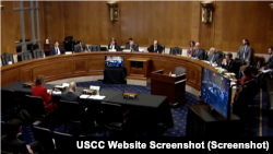 美中经济与安全审查委员会(USCC)周四(3月23日)举行年度报告周期的第三次听证会,主题是关于“中国的全球影响力和干涉活动” (USCC网络截图)