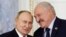 Tổng thống Nga Vladimir Putin, trái, và Tổng thống Belarus Alexander Lukashenko gặp nhau tại St. Petersburg, Nga, ngày 29/1/2024. 