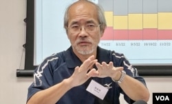 时事评论员刘锐绍表示,香港社会目前政治压力仍然相当大,令市民感觉不舒服 (美国之音/汤惠芸)