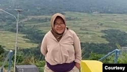 Armawati Chaniago, pendiri dan direktur Bank Sampah Induk Sicanang, Belawan, Medan (Dokumentasi Pribadi)