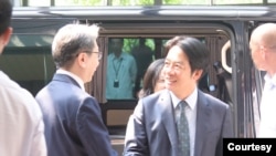 2024年4月29日,台湾当选总统赖清德抵达国安局听取简报。(照片来自台湾国安局网站)