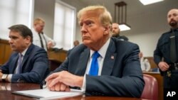 FILE - Mantan Presiden Donald Trump di pengadilan pidana Manhattan di New York, 30 Mei 2024. (Steven Hirsch/New York Post via AP, Pool, File)