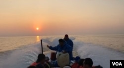 在墨西哥塔帕丘拉坐船去胡奇坦(拍摄:小白)