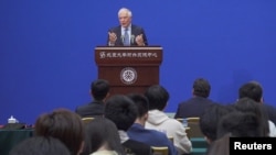 欧盟外交和安全政策高级博雷利(Josep Borrell)在北京大学发表讲话。(2023年10月13日)