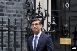 资料照片:英国首相苏纳克。