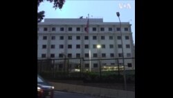 美国驻港澳总领馆点蜡烛纪念六四