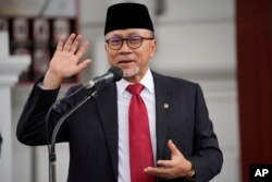 印度尼西亚贸易部长祖尔基夫利·哈桑（Zulkifli Hasan）。