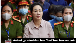 Bà Trương Mỹ Lan là bị cáo trong vụ án kinh tế lớn nhất trong lịch sử Việt Nam (Ảnh chụp màn hình báo Tuổi Trẻ)