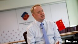 资料照:中国欧盟商会会长彦辞(Jens Eskelund)在北京接受路透社采访。(2023年8月21日)