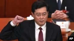 资料照:中国前外长秦刚