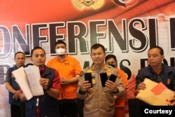 Satgas TPPO Polda Bali menangkap tiga orang pelaku kasus yang akan mengirim PMI ilegal ke Jepang. (Foto: humas Polda Bali)