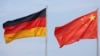 德国与中国国旗