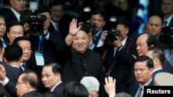 资料照片:朝鲜领导人金正恩。(2019年3月2日)