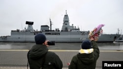 德国护卫舰“黑森号”(Hessen)(资料照片)