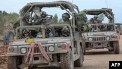 以色列士兵在南部的加沙边界巡逻。（2023年11月28日）