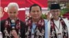 Foto kombinasi tiga capres, dari kiri: Ganjar Pranowo, Prabowo Subiyanto, Anies Baswedan.