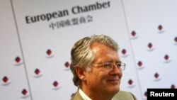 中国欧盟商会(EU Chamber of Commerce in China)主席伍德克(Joerg Wuttke) (路透社资料图)