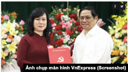 Bà Đào Hồng Lan nhận quyết định bổ nhiệm từ Thủ tướng Phạm Minh Chính hôm 15/7