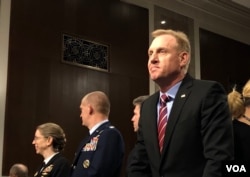 沙纳汉2019年4月11日到参议院军委会作证(美国之音黎堡)