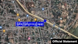 စစ်ကိုင်းမြို့ ဧရာဝတီတံတား ရတနာပုံစစ်ဆေးရေးဂိတ်မှာ ကားပေါ်လိုက်ပါလာတဲ့ ဒေသခံကာကွယ်ရေးတပ်ဖွဲ့တွေနဲ့ စစ်ကောင်စီတို့ အပြန်အလှန်ပစ်ခတ်မှုဖြစ်ပွါးရာနေရာ (တပ်မတော်သတင်းမှန်ပြန်ကြားရေးရသြဂုတ် ၁၇၊ ၂၀၂၂)