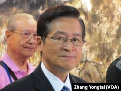 台湾国防部长严德发(美国之音张永泰拍摄)