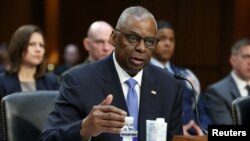 资料照：美国国防部长劳埃德·奥斯汀出席国会听证会。(2024年4月9日)