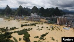 中国多地暴雨成灾,湘桂粤汉今昔水患 (28图)