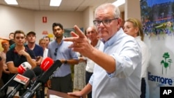 澳大利亚总理莫里森在记者会上讲话(2022年3月9日)