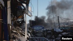 Một khu vực ở Bakhmut, Ukraine, bị Nga tấn công vào ngày 7/1/2023.